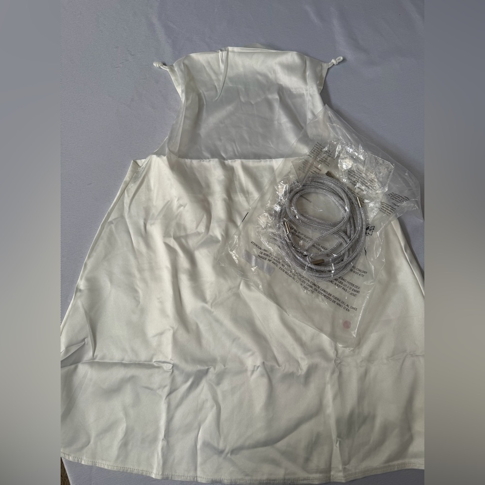 Elegant Cream Satin Slip Dress - Picture 4 of 5